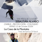 “200 años de Soledad: El Sentiemiento de la Montaña”. Viernes 10 de Octubre. 20.00h. Sebastián Álvaro en La Casa de la Montaña